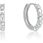 Beneto Gentle silver earrings with clear zircons AGUC2714 (L)