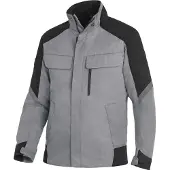 FHB FRANK Arbeitsjacke - Grau-Schwarz 102 L