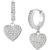 GUESS Huggie Me Shiny Steel Earrings JUBE03136JWRHT/U