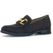Gabor Comfort 32422-41 Damenschuhe, Slipper, Leder, Braun, Wechselfußbett - Damenschuhe Bequeme Ballerina / Slipper, Braun, leder (samtchevreau), absatzh&oumlhe: 15 mm