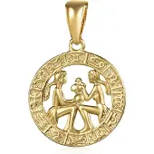 JVD Gold-plated Gemini pendant SVLP0713XH2GOBL