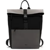 Emily & Noah Rucksack "Rucksack E&N Pessac RUE 09", Damen, Gr. B/H/T: 37cm x 39cm x 12cm, schwarz (schwarz, kombi 150), Polyurethane, Rucksäcke Rucksack