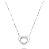 Brilio Silver - Romantic silver necklace Infinite love NCL31W