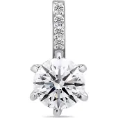 Brilio Silver Charming sterling silver pendant with PT60W zircons