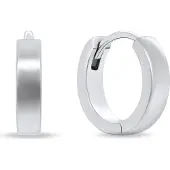 Brilio Silver Minimalist silver round earrings EA204W
