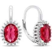 Brilio Silver Luxury silver earrings with zircons EA422WR
