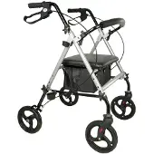 Ausilium Rollator Alluminio Leggero 4 Ruote Pieghevole