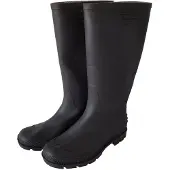 Car Mel Shoes Schwarze Gummistiefel Größe 44, hoher Schaft, wasserdicht, rutschfest, Spatenschutz