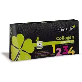Biostile Collagen Complet – 30 Beutel mit 8600 mg hydrolysiertem Kollagen, Vitamin C, Kurkumin, Shilajit und Silizium für Haut, Gelenke und Knochen
