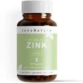InnoNature Zink Kapseln | natürliches aus Guavenblättern 60 Kapseln, vegan St magensaftresistent