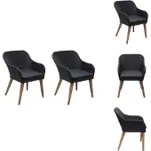 vidaXL Gartenstühle mit Polstern 2 Stk. Poly Rattan Schwarz - Gartenstühle