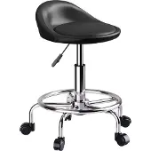 HOMCOM Rollhocker-43L x 43B x 59-75H cm-Schwarz | Gr.: onesize