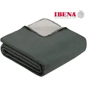 Ibena Unidecke Sorrento Doubleface Grau/Silber-220 x 240 cm