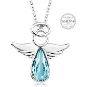 Levien Necklace with turquoise crystal Angel Rafael (L)