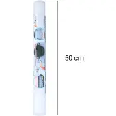 Alpina sport Grosse rutschfeste Küchenmatte 50x150 cm (Weiss)