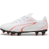 Puma Fußballschuhe Vitoria FG/AG Junior weiß rot - starker Halt