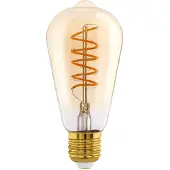 Eglo Led-Lampe - E27 - 260 lm - Oval - Bernsteinfarben