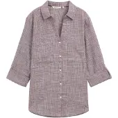 Tom Tailor With Slub Structure 1035247 Langarmbluse
