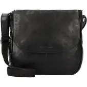 Greenburry Leder Schultertasche Umhängetasche Colombiana Shoulderbag Black schwarz