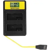 PATONA SmartDual LCD USB Ladegerät für Canon LP-E8