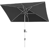 Doppler Knirps, Sonnenschirm / Mittelmastschirm "Apoll 300 x 200", dark grey, 300 x 200 cm
