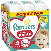 Pampers Diaper pants MTH Size 4, 9-15 kg, 176 pcs