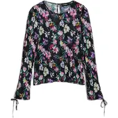 Desigual Bluse Flori 25WWBW03 Schwarz Regular Fit