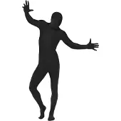 Metamorph Ganzkörperanzug schwarz - für Halloween Karneval