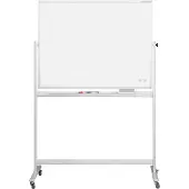 MAGNETOPLAN Whiteboard, mobil, emailliert, H 1000 x B 2000 mm
