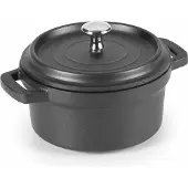 Lacor Bratentopf Mini schwarz mit Deckel D14cm H7.5cm 0.9lt