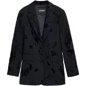 Desigual Sakko Flockarty 25WWEW19 Schwarz Regular Fit