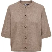 ONLY Strickjacke Camilla 15348772 Braun Regular Fit