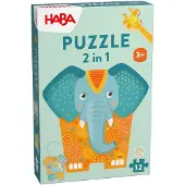 HABA Sales Gmbh & Co.KG Puzzle 2in1 Elefant