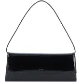 PICARD Leder Schultertasche Clutch Auguri Shoulderbag Black / Lack schwarz