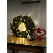 Konstsmide - Micro LED Lichterkette, 10 warm weiße Dioden, 24V Innentrafo, grünes Kabel ; 6350-120