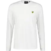 Lyle & Scott Langarmshirt Plain T-Shirt Herren White-XL