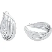Amor Creolen für Damen, Sterling Silber 925 amor Silber