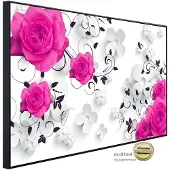 Papermoon Infrarotheizung »EcoHeat - Muster mit Rosen«, Matt-Effekt - bunt