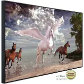 Papermoon Infrarotheizung »EcoHeat - Pegasus und Pferde«, Matt-Effekt - bunt