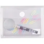 FolderSys Sichttasche A6 Dehnfalte farblos matt transparent