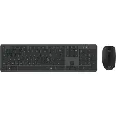 Conceptronic Kabellose Tastatur- und Maus-Kombination, Italienisches Layout, Volle Größe (100%), Kabellos, RF Wireless, QWERTY, Schwarz, Maus enthalten
