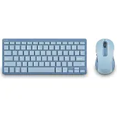 NGS Tastatur mit Maus FANTASYKITBLUE Qwerty Spanisch Blau Rosa