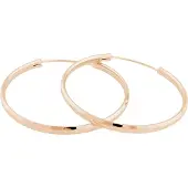 JVD Pink gold plated silver earrings rings SVLE0209XD5RO - Diameter: 4 cm
