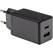 PATONA Premium-Ladegerät GaN PD45W 1xUSB-C 1xUSB-A PD3.0 QC3.0 Schwarz