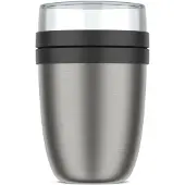 Mepal Isolierte Brotdose On The Go Ellipse Nordic Black 500 ml + 200 ml