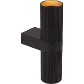Lucide Design-Wandspot Clubs Schwarz Oben & Runter