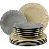 Seltmann Beat Grau/Beige Tafelservice 12 tlg.