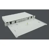 Helos LWL 19" Breakoutbox für 6/12/24-Fach LC Blende unbestückt, grau
