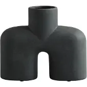 101 Copenhagen Cobra Uno Vase Medio Schwarz - , Schwarz, Keramik
