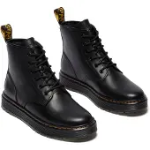 Dr. Martens Unisex. 41550001 Brookline Chukka-Stiefel aus Leder Schwarz (41), Wohnung, Schnürsenkel, Lässig